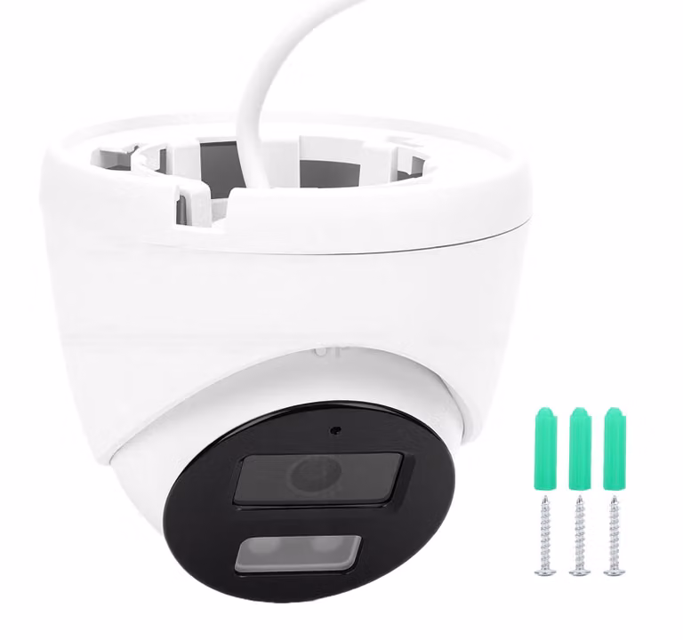 Telecamera dome da 5 MP, obiettivo grandangolare da 2,8 mm, tecnologia H.265+, funzionalità PoE, ideale per ambienti esterni