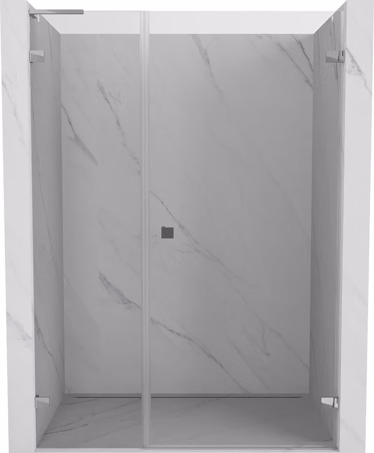 Mexen Lunar-B L porta doccia battente destra 140 cm, trasparente, cromo - 832SL-140-050-01-00-P