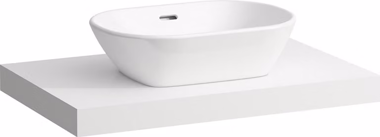 LAUFEN LANI Plan de toilette, une découpe au centre, 785x495x65mm, H4046511122601, H4046511122601