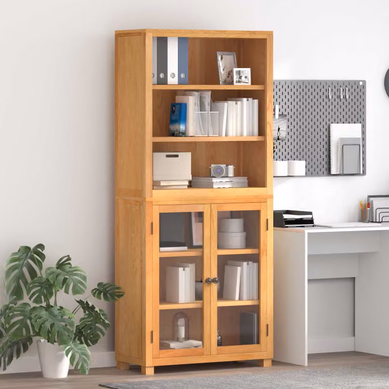 Set di mobili per magazzino vidaXL in legno di quercia marrone, 2 pezzi, L: 80 cm, P: 35 cm, H: 185 cm