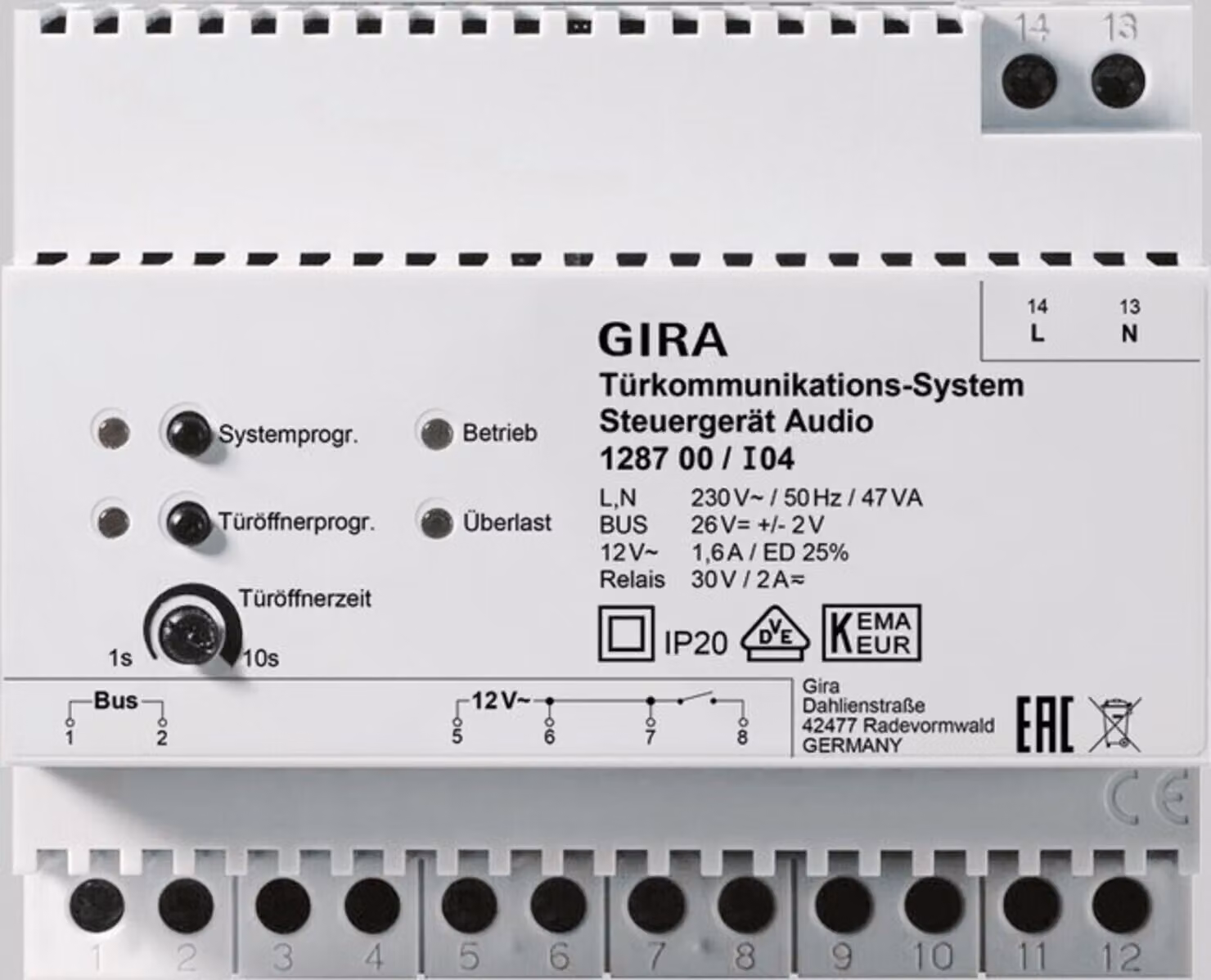 GIRA 128700 Interkom-System-Zubehör Stromversorgung (128700)