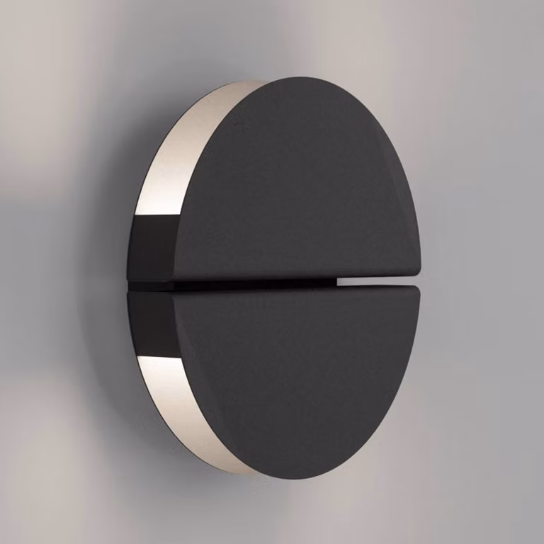 EGLO Applique da parete PIANOSA, Nero, Soggiorno / Sala da pranzo, Acciaio Inox, Applique