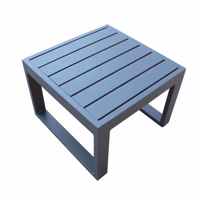 Tavolino da esterno Cosma quadrato in alluminio antracite L/P/H: 45 x 45 x 43,5 cm – 2