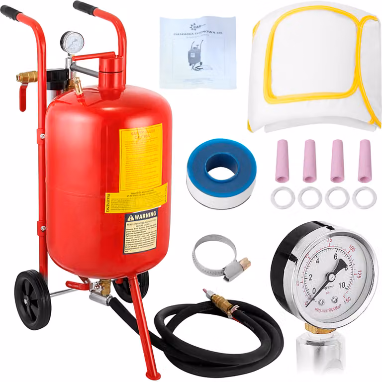 VEVOR Sabbiatrice ad aria compressa 40L Sabbiatrice mobile Sabbiatrice Sabbiatrice ad aria compressa