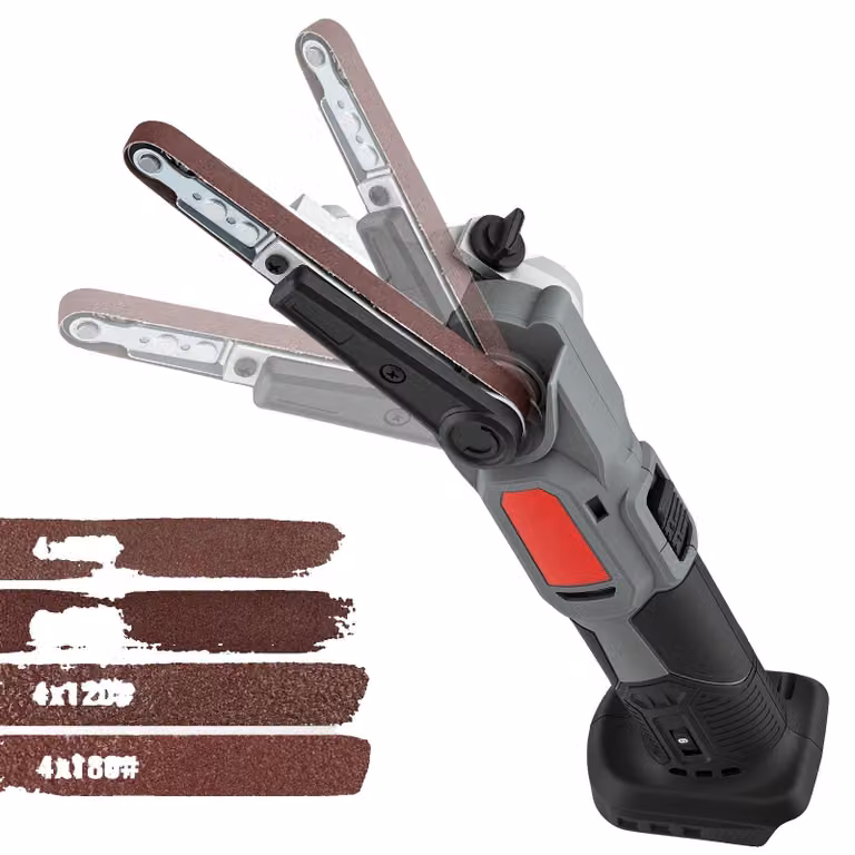 Levigatrice a nastro, design senza fili, 6 velocità regolabili, colore nero