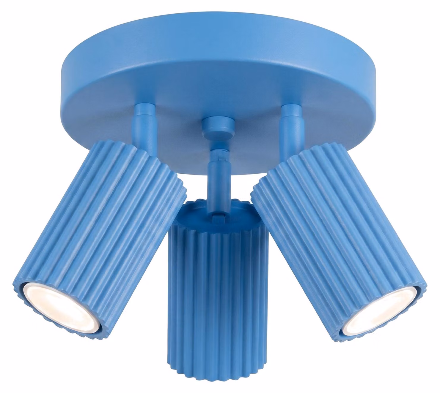 Plafoniera KARBON 3P azzurra 3xGU10 10W in alluminio 18x19,5x19,5 cm Sollux Lighting