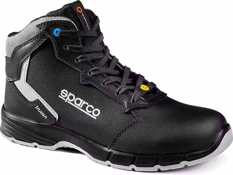 Sparco Targa-h ESD S3s Sr Fo, scarpe antincendio e di sicurezza unisex, nero grigio scuro, 46 EU