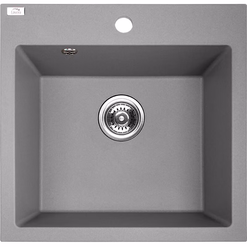 Lavello di design in granito a 1 vasca grigio