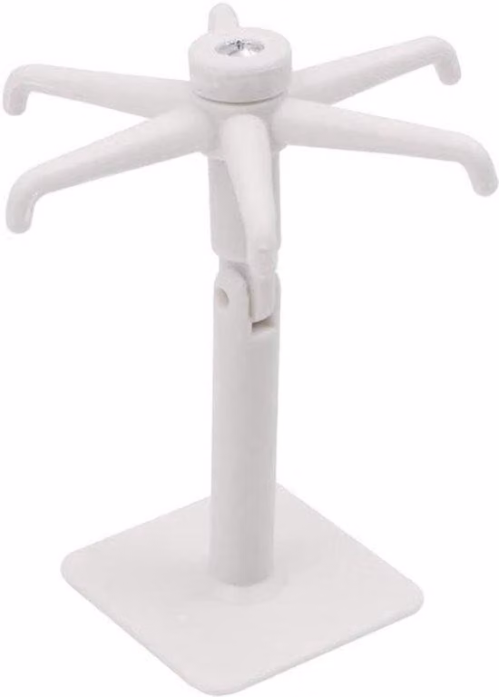 Ganci per cucina/bagno - Rotazione a 360° - Adesivi - Confezione da 4 pezzi - Materiale ABS di alta qualità - Resistenti all'acqua