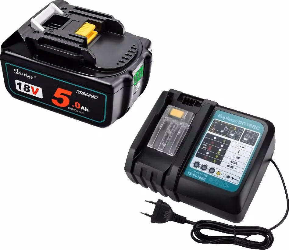 Batteria per utensili elettrici, 18 V, agli ioni di litio, set combinato A