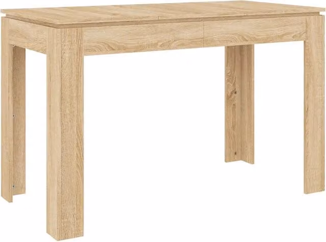 Tavolo da pranzo e da cucina moderno in legno color rovere, rettangolare, L: 120 cm, P: 60 cm, H: 76 cm – 1