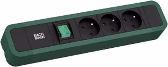 Bachmann Primo 2 3Xute 1Xinterruttore 2,0M Cee7/7 Ral6028
