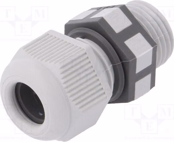 1 x Raccordo per cavo UL94V-2 THA.450.B1E n IP68, grigio, materiale: PG9