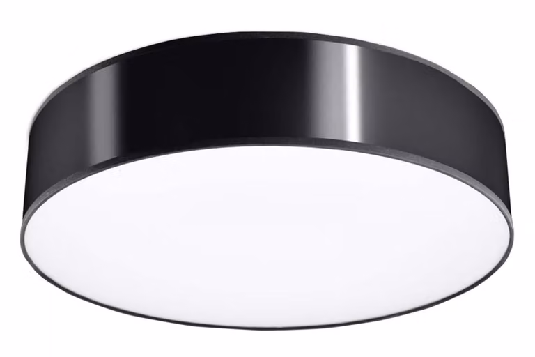 Lampada a soffitto ARENA 45 nero 3xE27 15W PVC 11x45x45cm Sollux Lighting