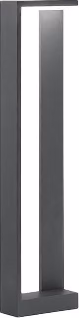 Perenz Quad Palo Outdoor Lampada da giardino a LED in alluminio nero o grigio con luce bianca calda e protezione IP65