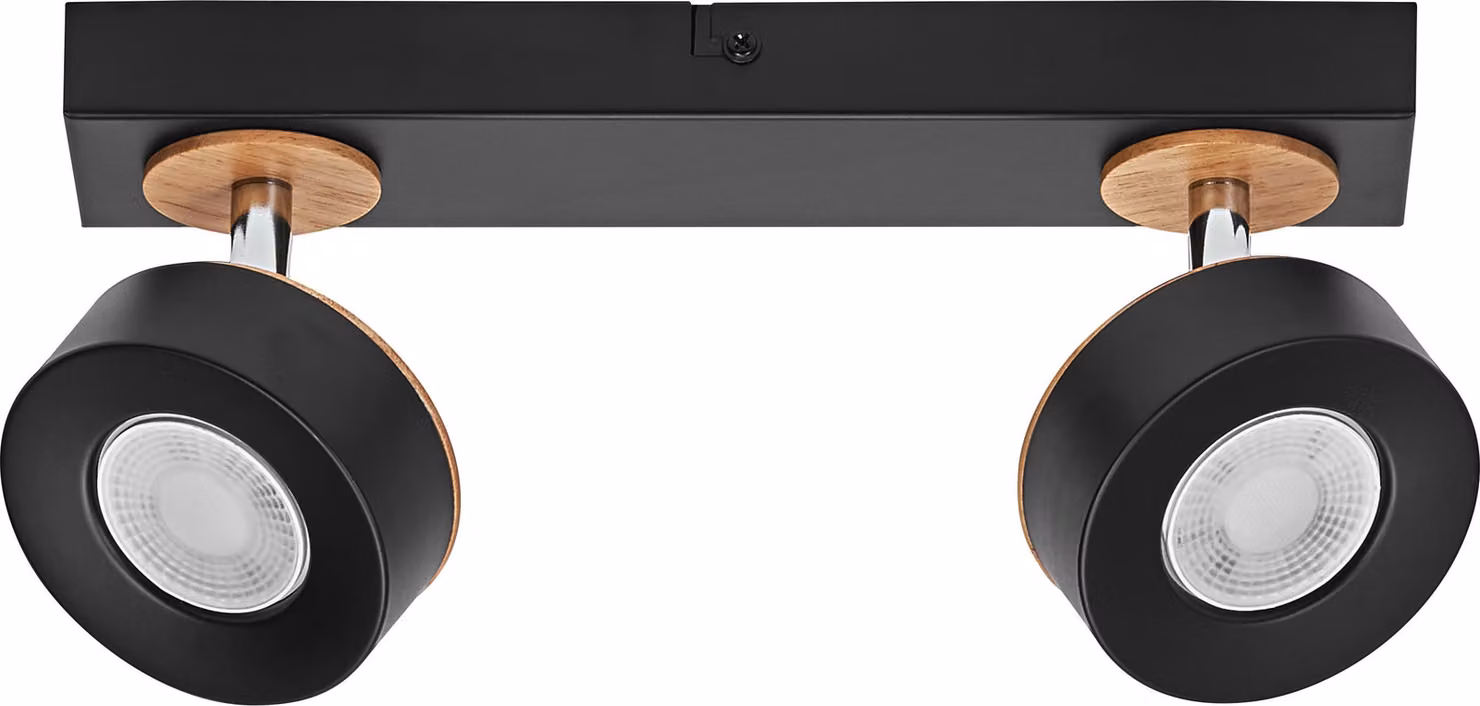 OSRAM DECOR SPOT PLUTO, 9,6W, 615lm, nero, faretto, teste regolabili, versatile, faretto per interni, colore della luce bianco caldo, ottica di alta qualità, facile installazione