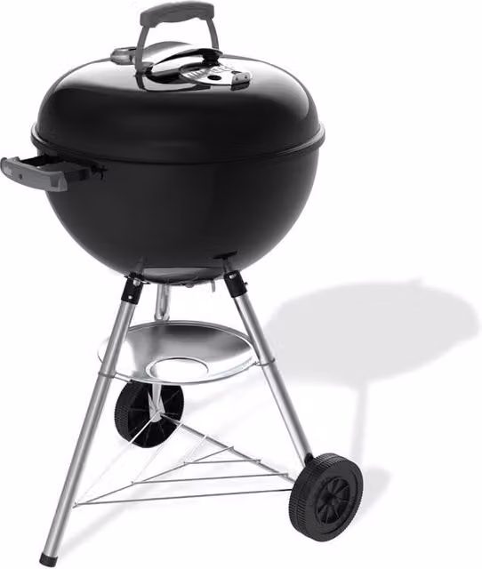Barbecue a carbonella Weber Kettle in acciaio smaltato nero ø 47 cm