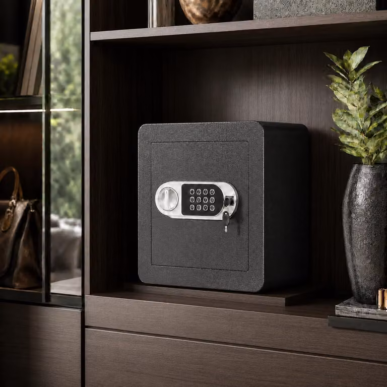 Cassaforte per mobili con combinazione numerica - 1,8 piedi cubi - Acciaio - Sicura per casa e ufficio