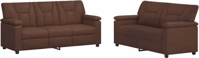 Set di divani 2 pcs Marrone Similpelle 3430568