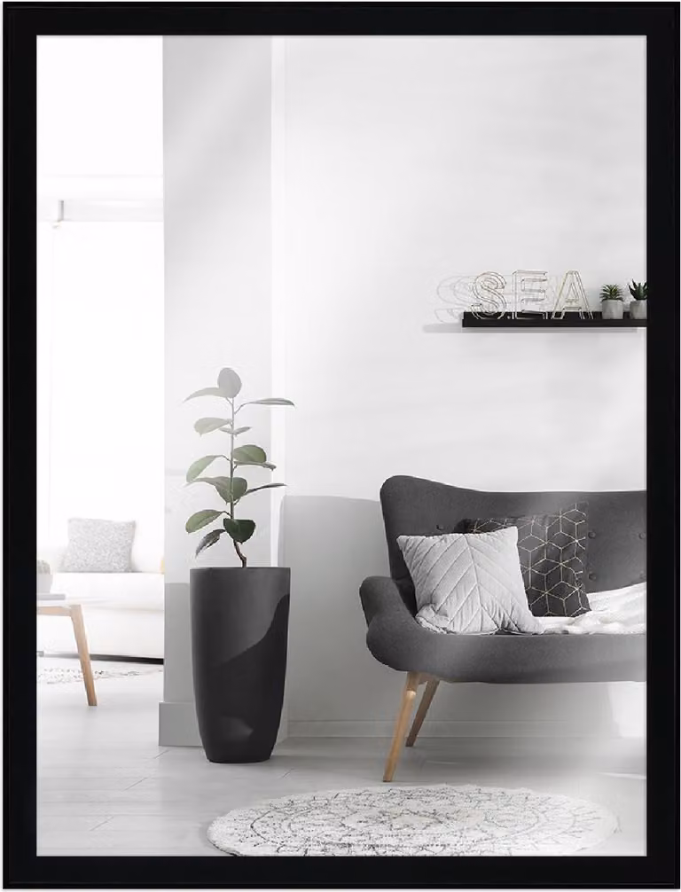 Porta quadri in legno naturale nero, dimensioni 21x29,7 cm – MendeFrames H080