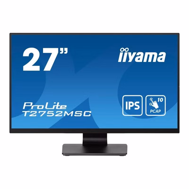 Monitor PC Iiyama Prolite T2752MSC-B1 da 27 pollici Full HD IPS Touch Screen Nero – 2