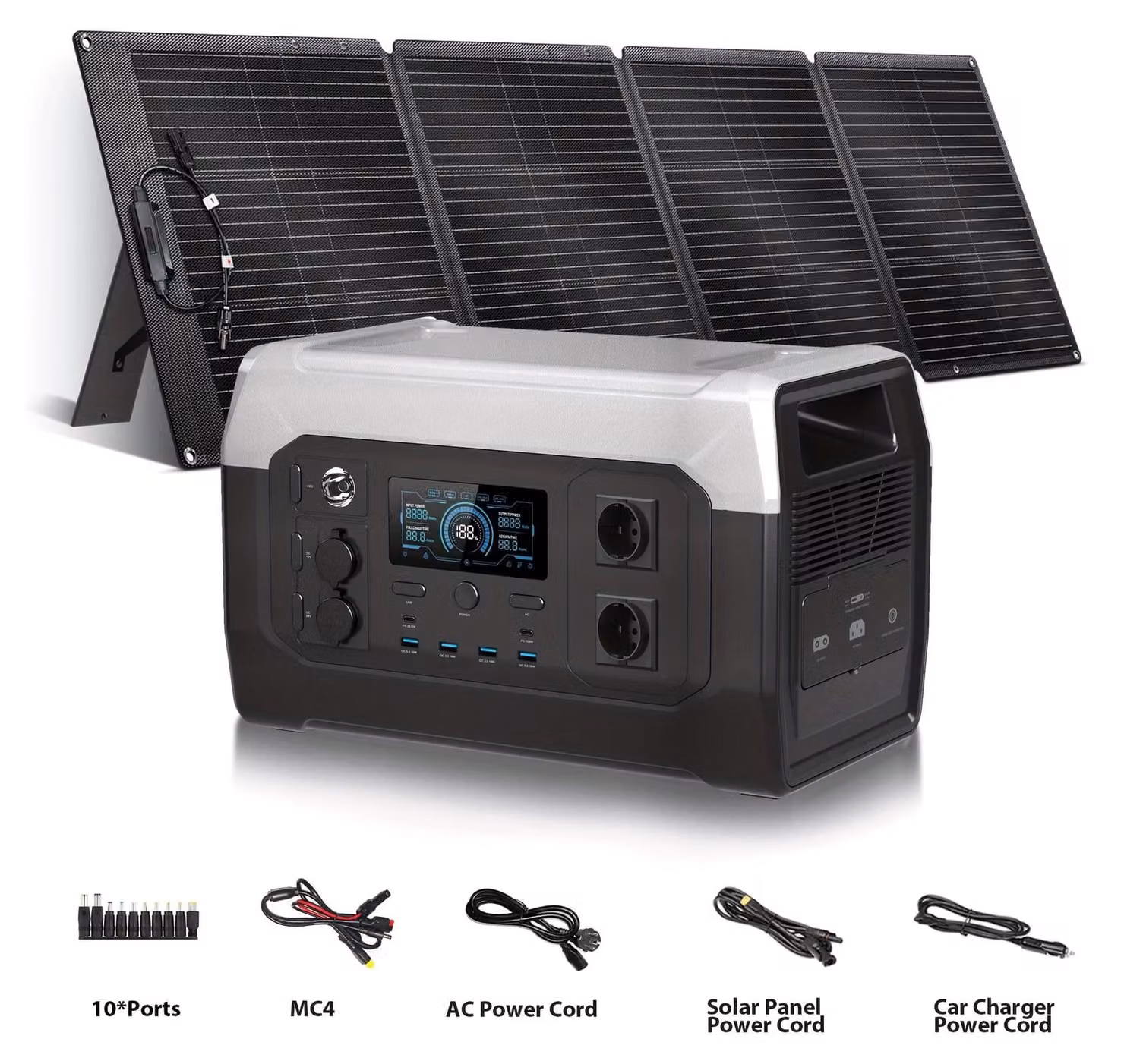 Centralina di alimentazione solare - Generatore solare - Alimentazione per campeggio - Soluzione energetica per attività all'aperto - Power bank portatile