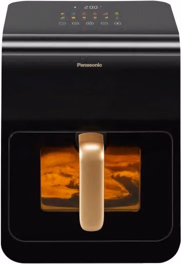 Panasonic NF-CC600 Friggitrice ad aria da 6 L, 1450 W, con Display Digitale e Funzione Keep Warm, colore Nero