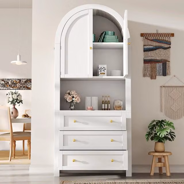 Armadio esposizione - Xylo - porte/cassetti scaffali bianchi