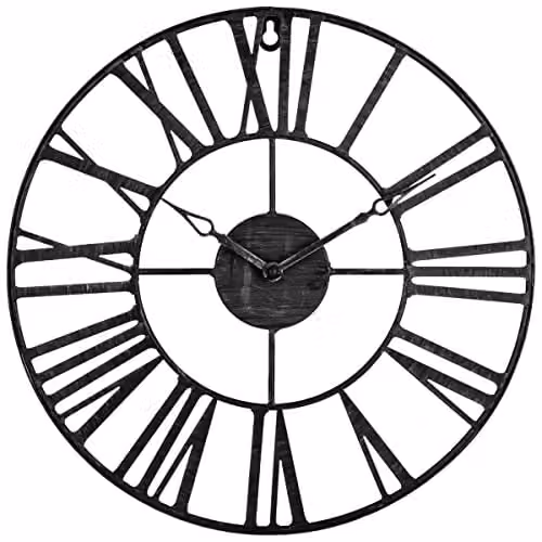Atmosphera - Orologio vintage nero - metallo D37 cm