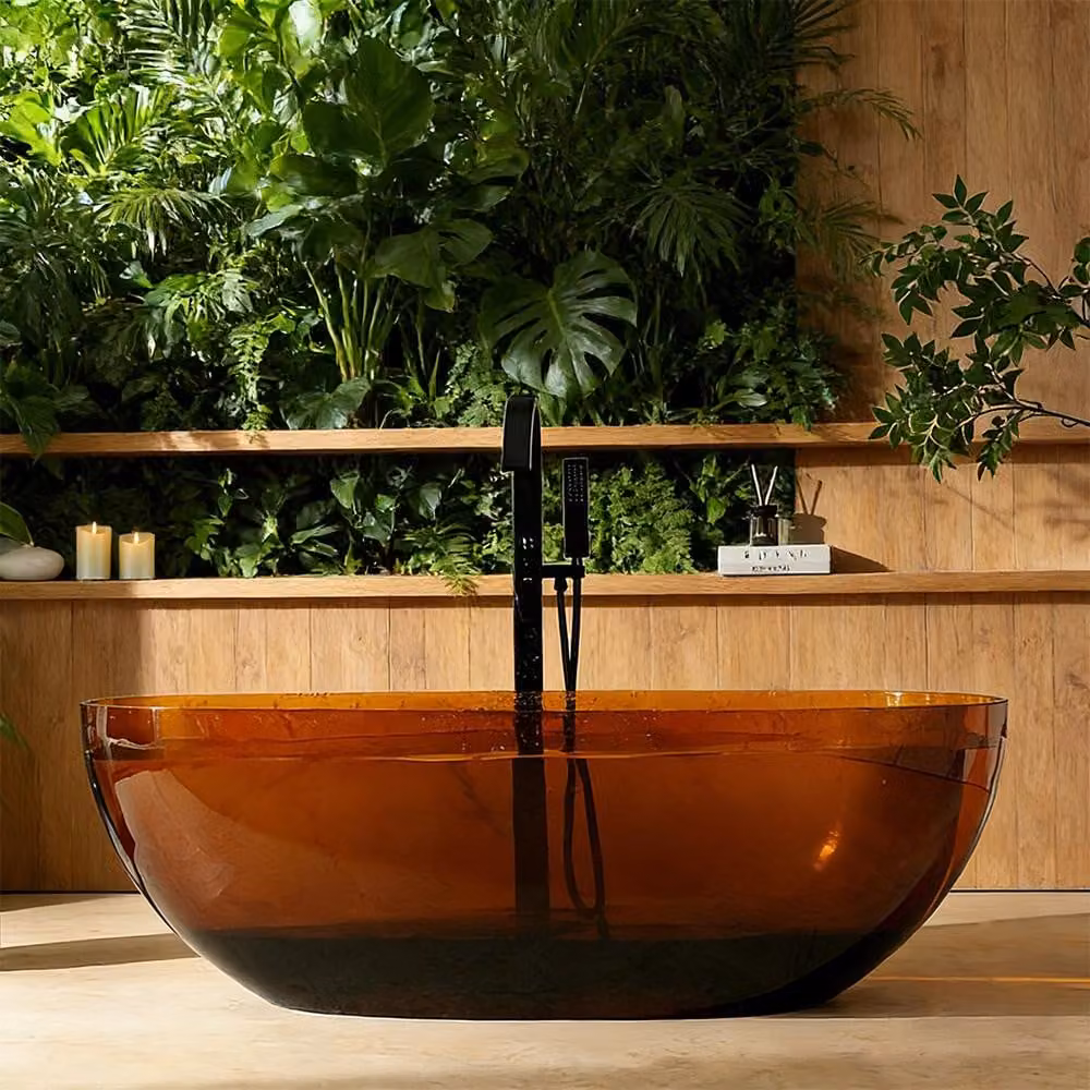 Vasca da bagno, vasca da bagno colorata, vasca da bagno trasparente, vasca da bagno indipendente, vasca da bagno relax, vasca da bagno per il bagno.130*68*55cm/TW-8507T-130/