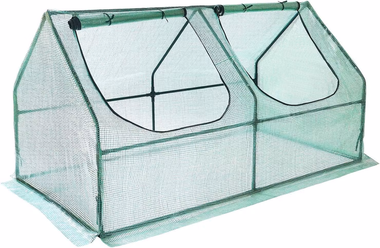 Tunnel per giardino, mini serra, in plastica PE, 180 x 90 x 90 cm, ideale per balconi e terrazzi