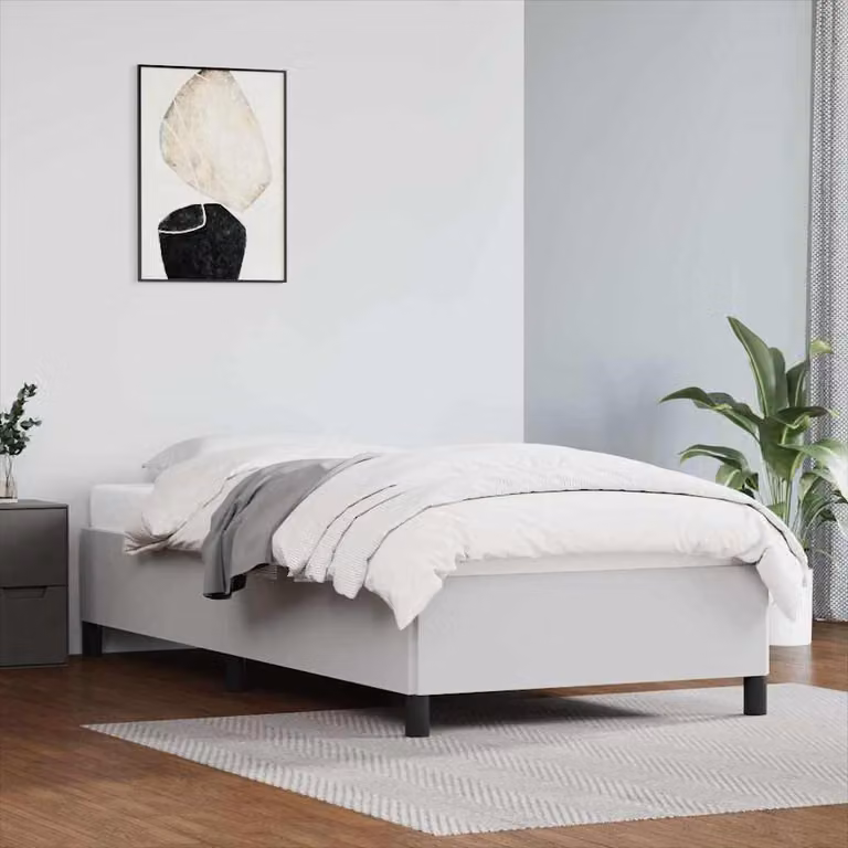 vidaXL Giroletto imbottito in similpelle bianco L/P: 80 x 200 cm