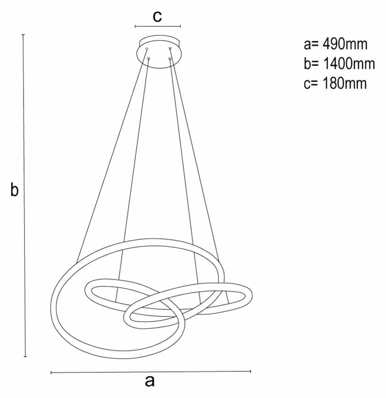 Lampada a sospensione a LED con telecomando, 85W - TA2308/B
