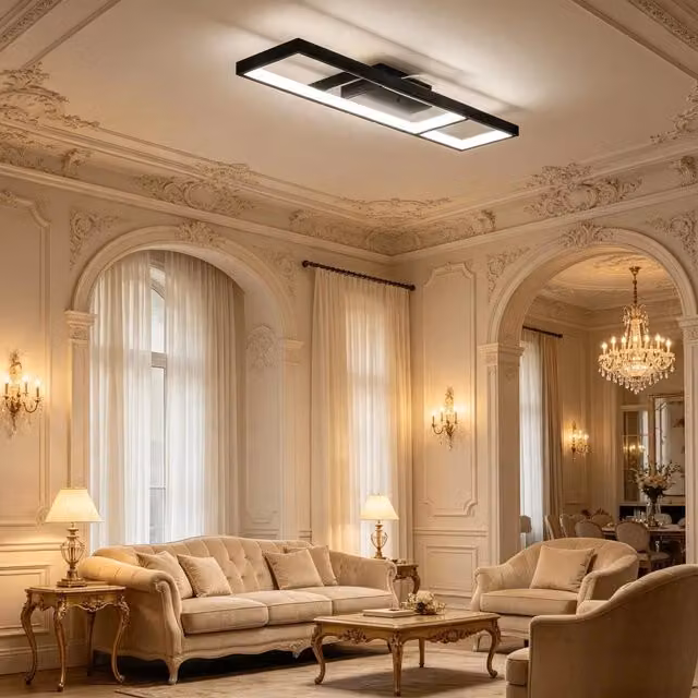 Plafoniera LED Rettangolare 43W 70x30cm 4600LM 3000-6000K con Telecomando (Solo Plafoniera LED)