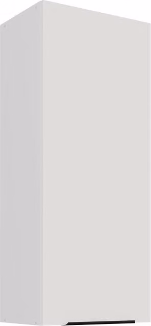 Mobile alto da cucina LUNARA - larghezza 45 cm, bianco