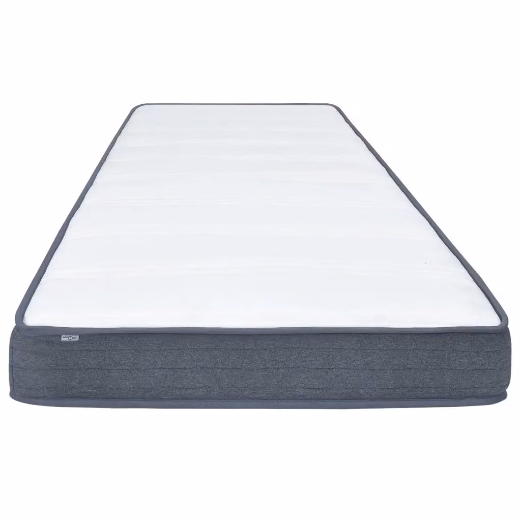 Materasso a molle insacchettate vidaXL per letto box spring, colore bianco e grigio, Rigidità H3, L/P/H: 160 x 200 x 20 cm – 2