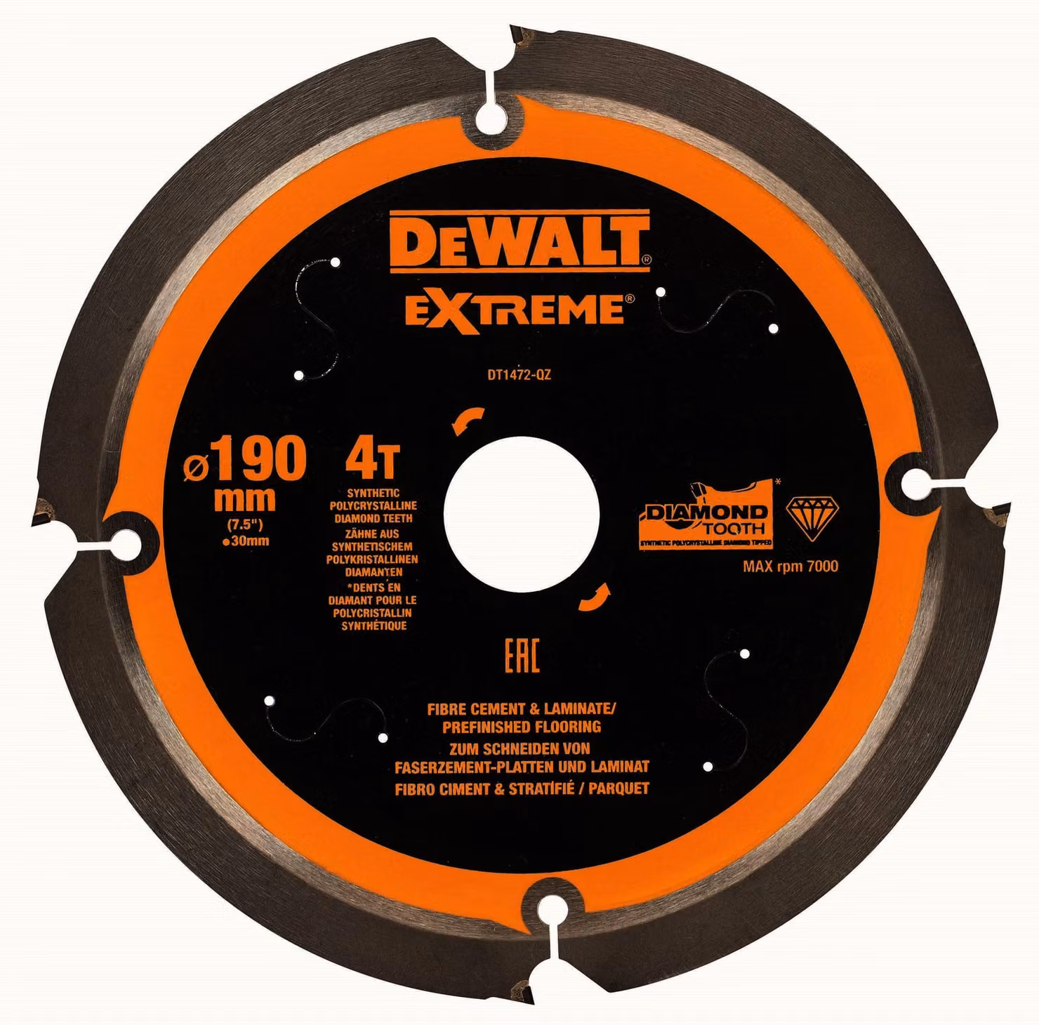 Lama circolare DEWALT PCD 165/20 mm 4Z DT1471-QZ