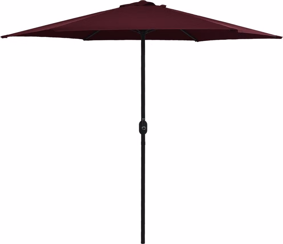 Maison Exclusive - Ombrellone con palo in alluminio, dimensioni 270x246 cm, colore bordeaux
