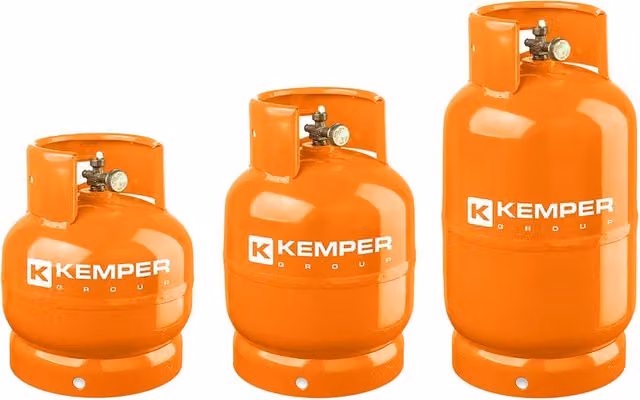 Bombola di gas GPL Iperbriko in metallo arancione da 2 kg