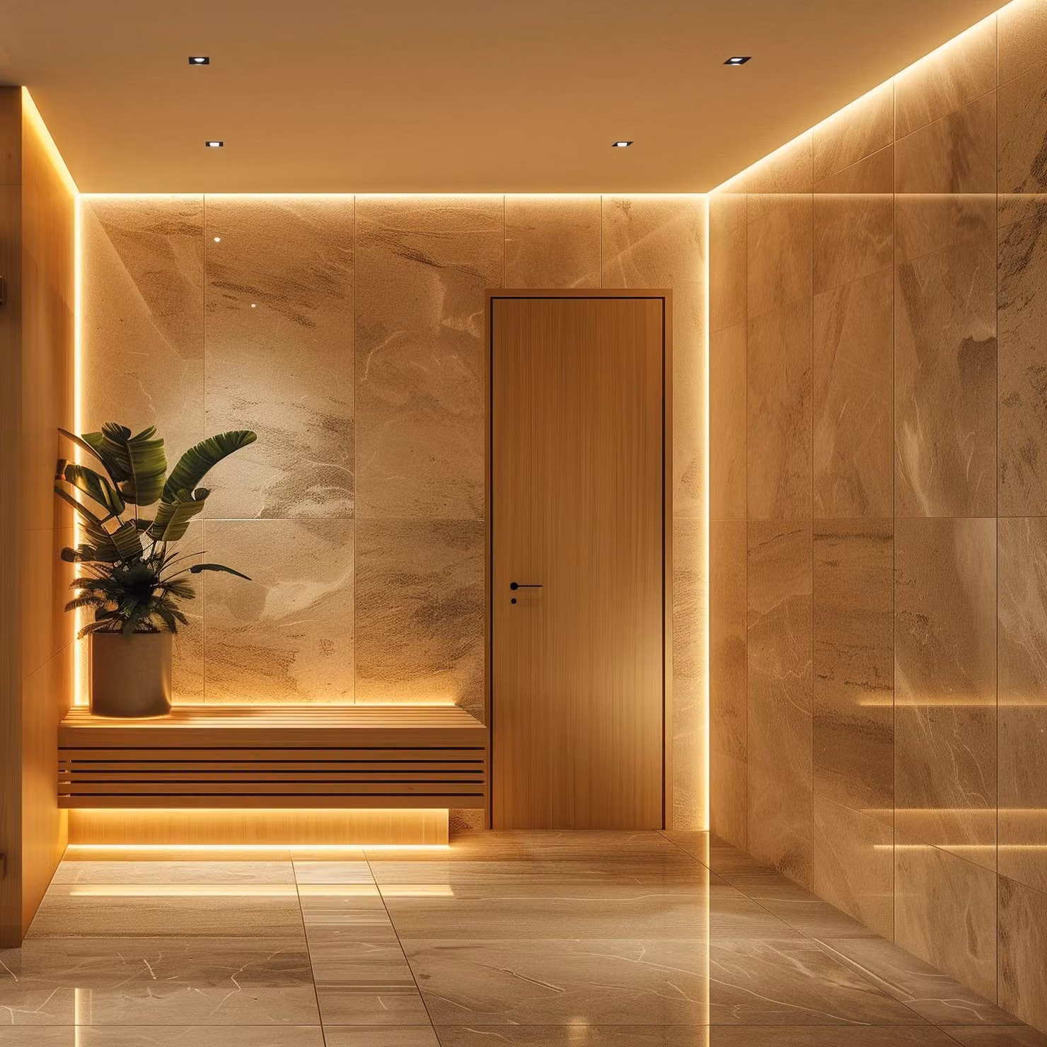 Hera Striscia LED SAUNA, 2.700 K, lunghezza 200 cm, IP54, 24 V dimmerabile, Bianco / Opale, Soggiorno / Sala da pranzo, Plastica, Moderno
