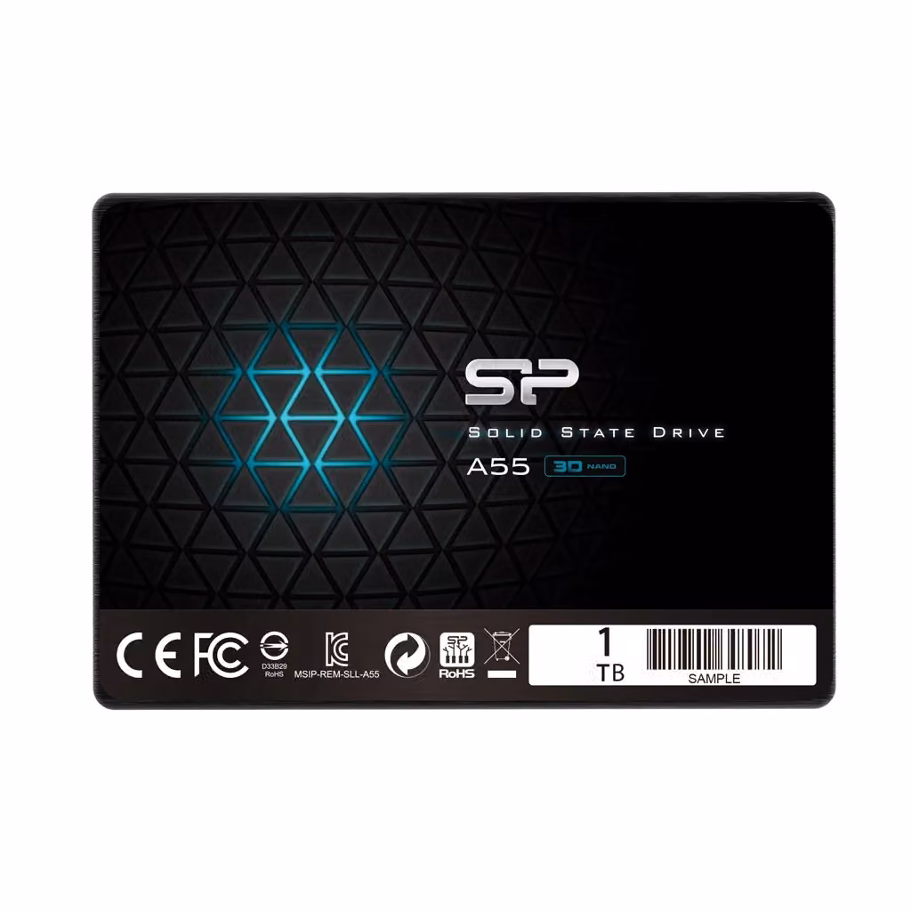 SSD Silicon Power Ace A55 2.5 pollici 1 TB SATA III 3D TLC Nero SP001TBSS3A55S25 – 2