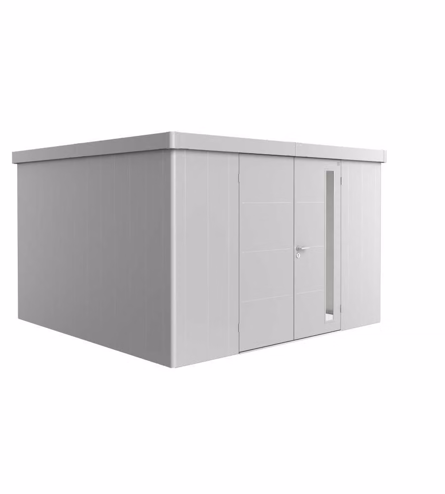 Casetta Neo 4D doppia porta, argento metallico