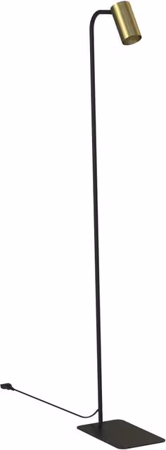 Lampada da terra Nowodvorski Lighting MONO nera e oro con attacco GU10