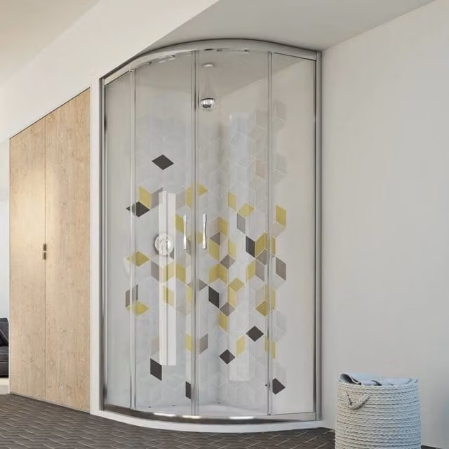 Box doccia semicircolare 80x80 CM H198 trasparente mod. Evolution
