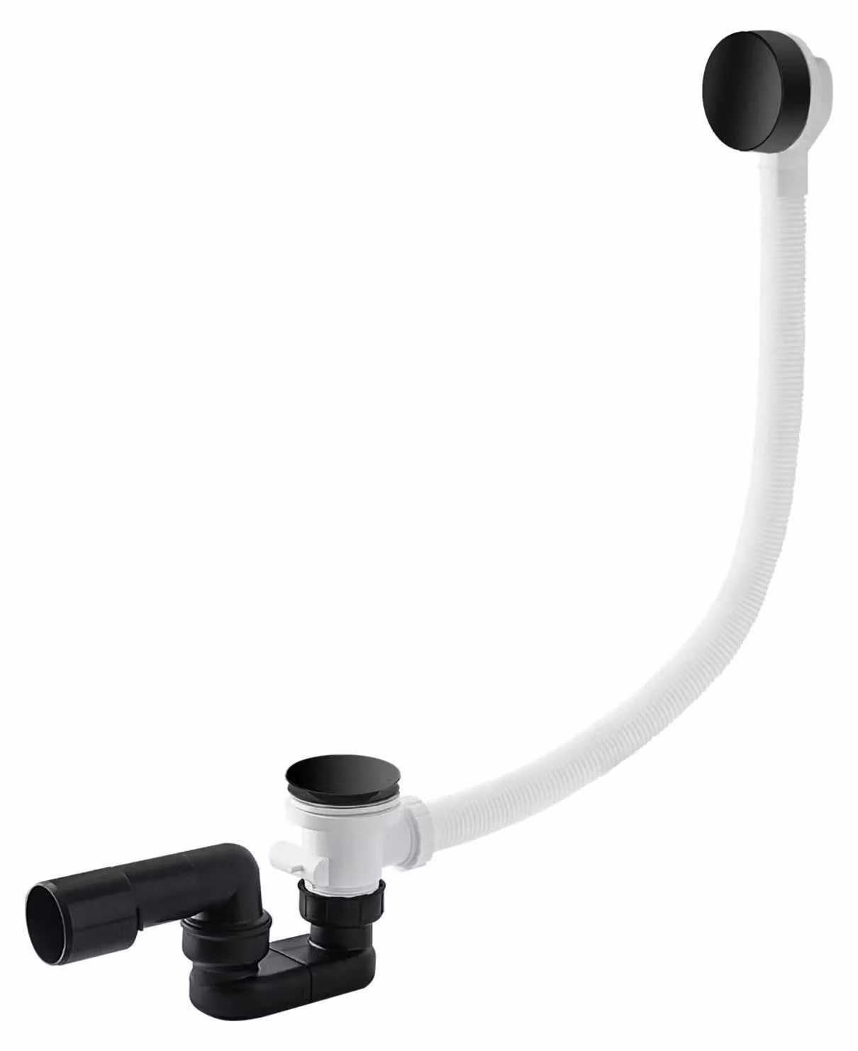 Troppo pieno per vasca da bagno con valvola a scatto 100 CLICK I, lunghezza 100 cm
