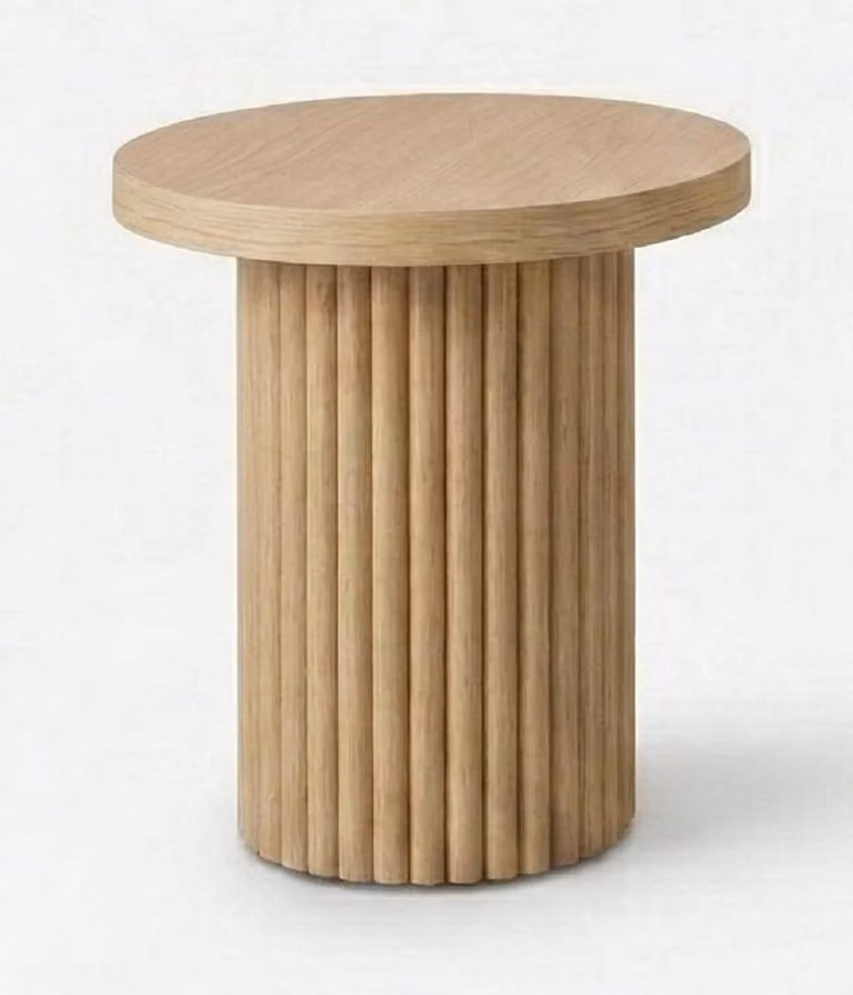 Tavolino da caffè marrone, stile moderno, confortevole, minimalista, compatto