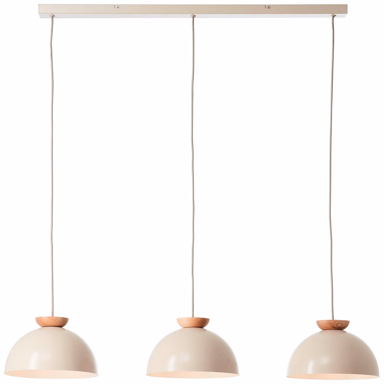 BRILLIANT Lampada a sospensione a 3 luci, modello Nalam, colore marrone, grado di protezione IP20, attacco E14, dimmerabile. Adatta per lampadine a goccia