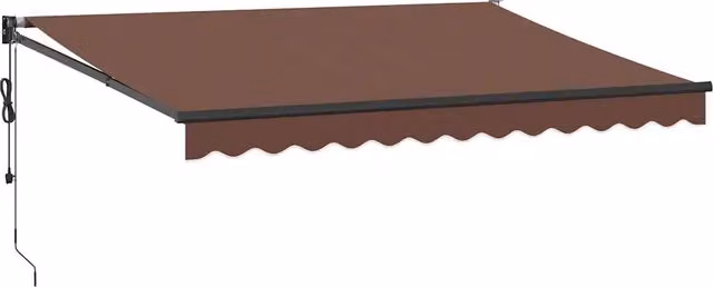 Tenda da Sole | Tenda parasole Retrattile Automatica Marrone 350x250 cm