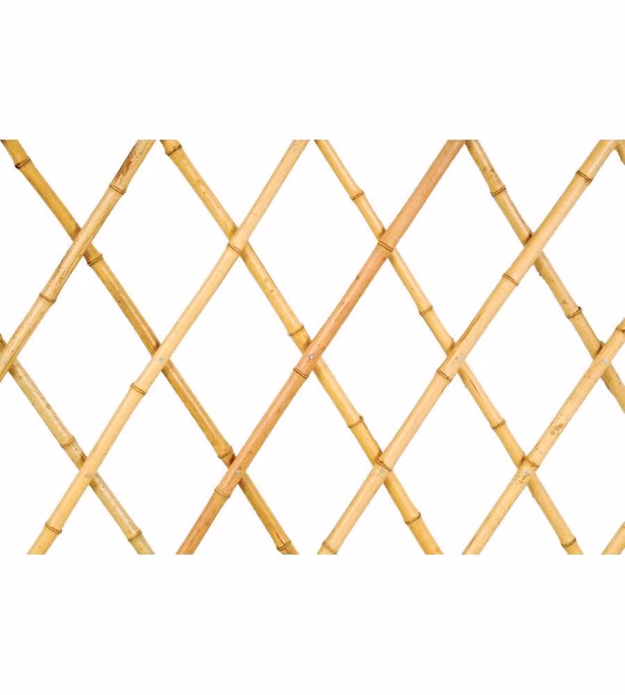 Verdemax Traliccio Estensibile in Bamboo Naturale - 1,80 x 1,80 m