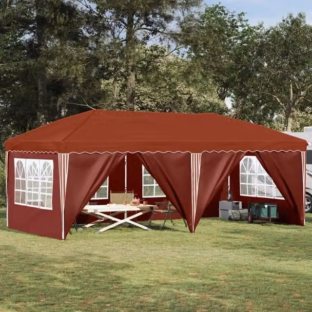 Tenda per feste a pop-up 575 x 288 x 245 cm Terracotta 42019809